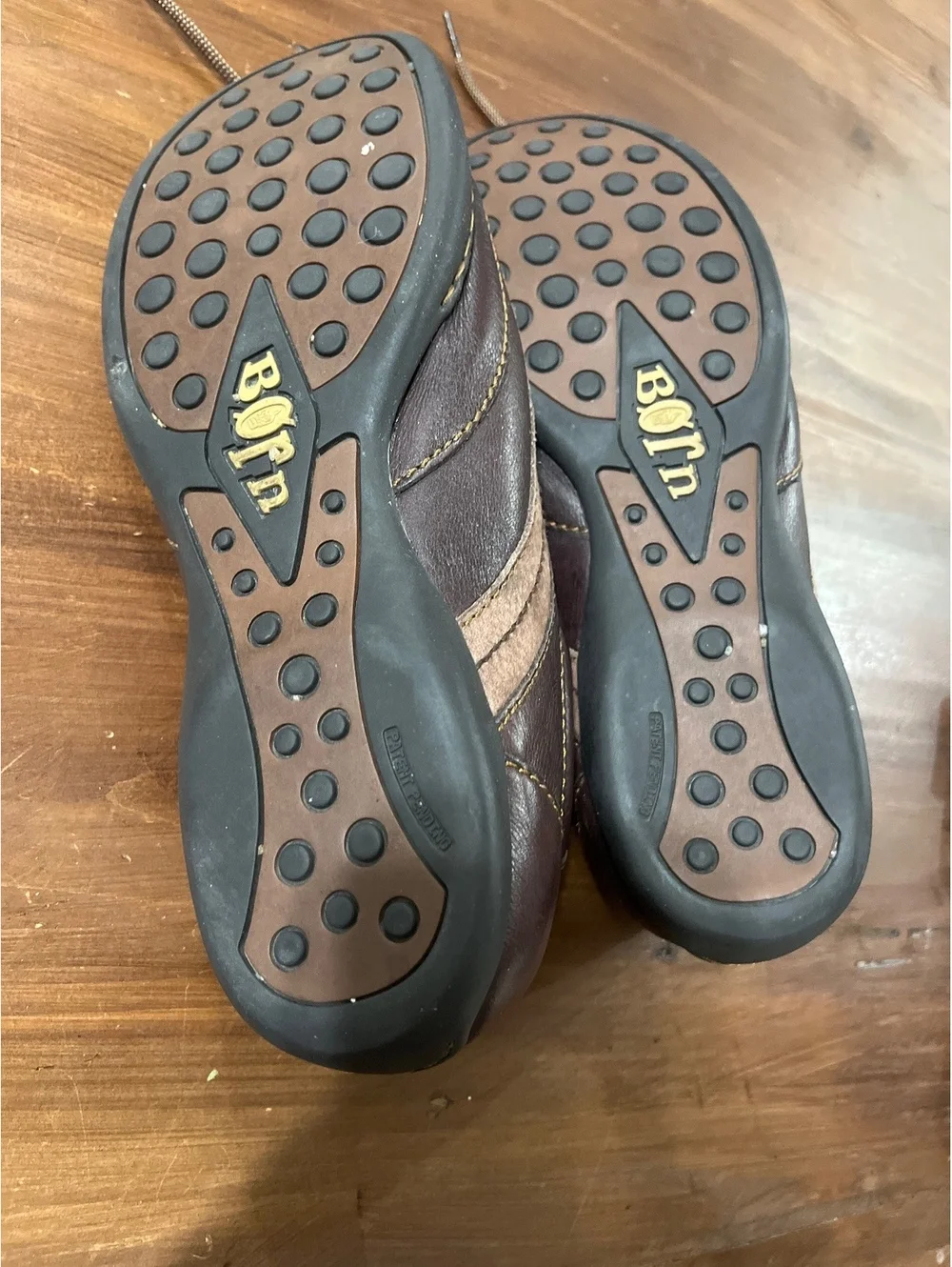 Born Men's Brown Leather Casual Sneakers